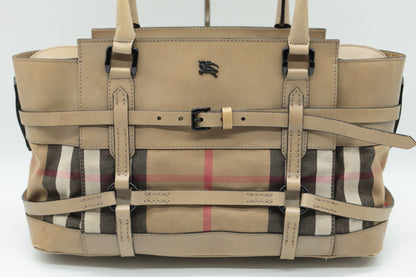 BURBERRY Leather Beige Handbag