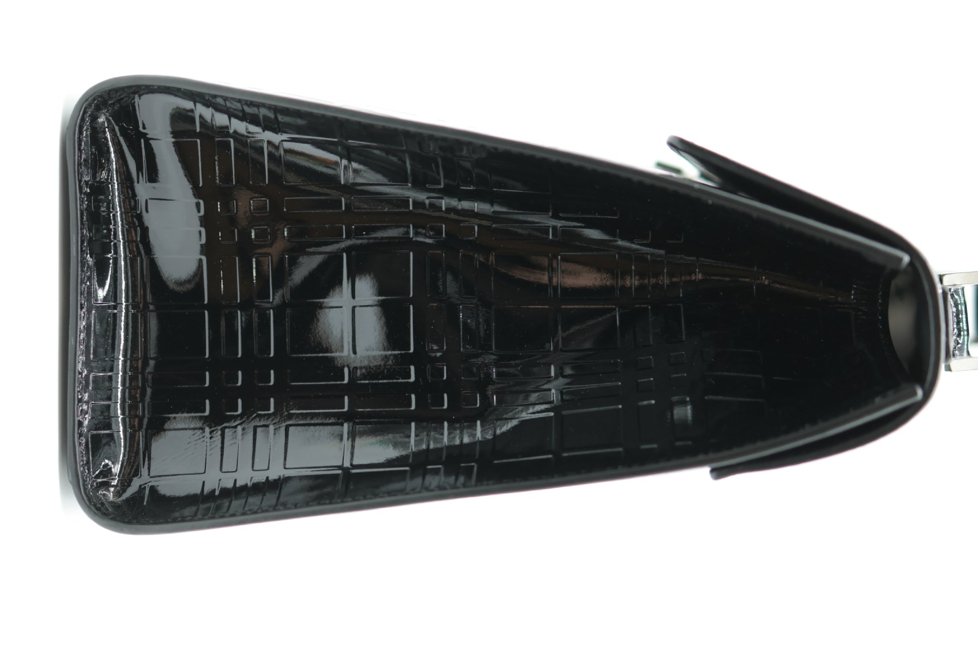 BURBERRY Enamel Handbag Black Handbag