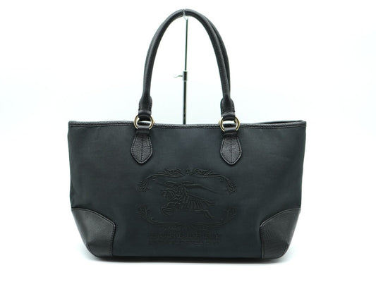 BURBERRY Black Handbag on Canvas