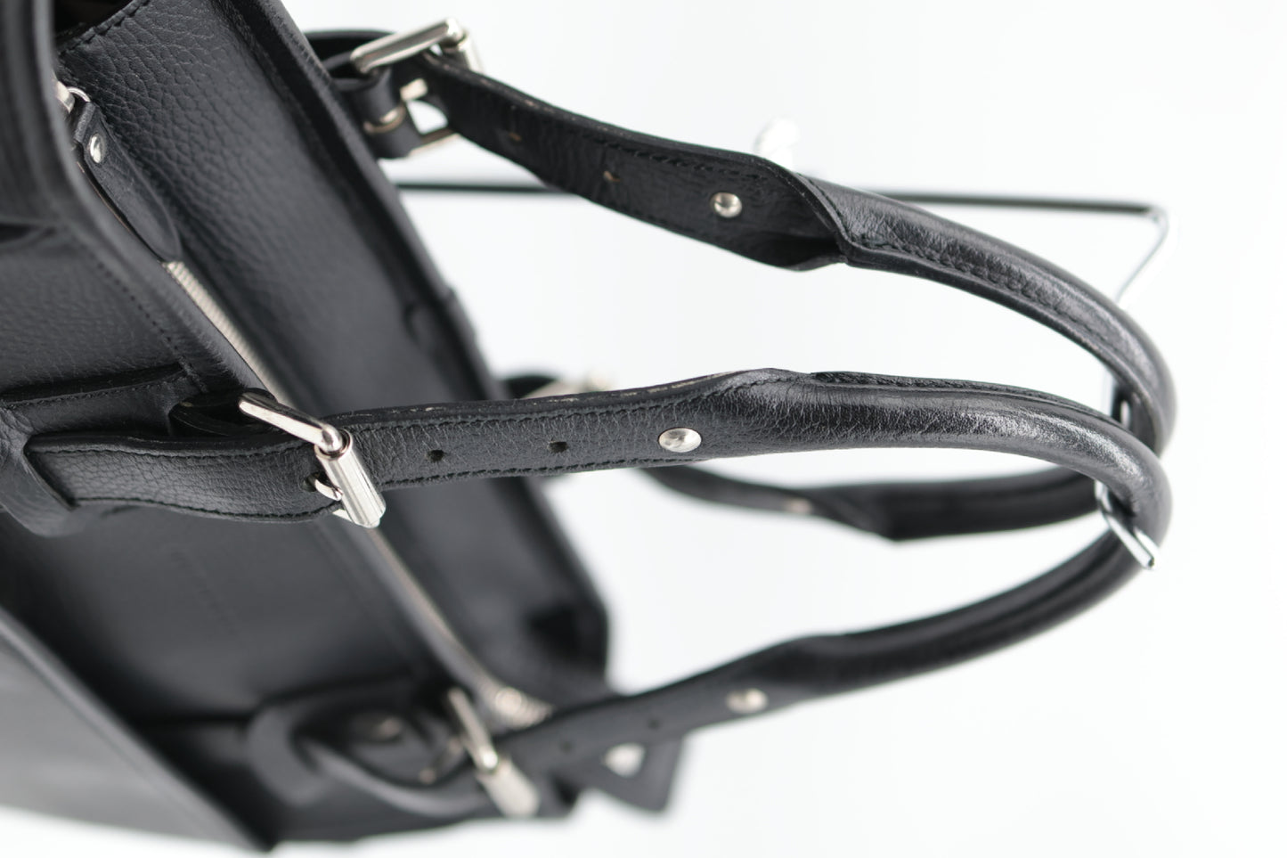 BURBERRY BURBERRY Leather Handbag Black Handbag