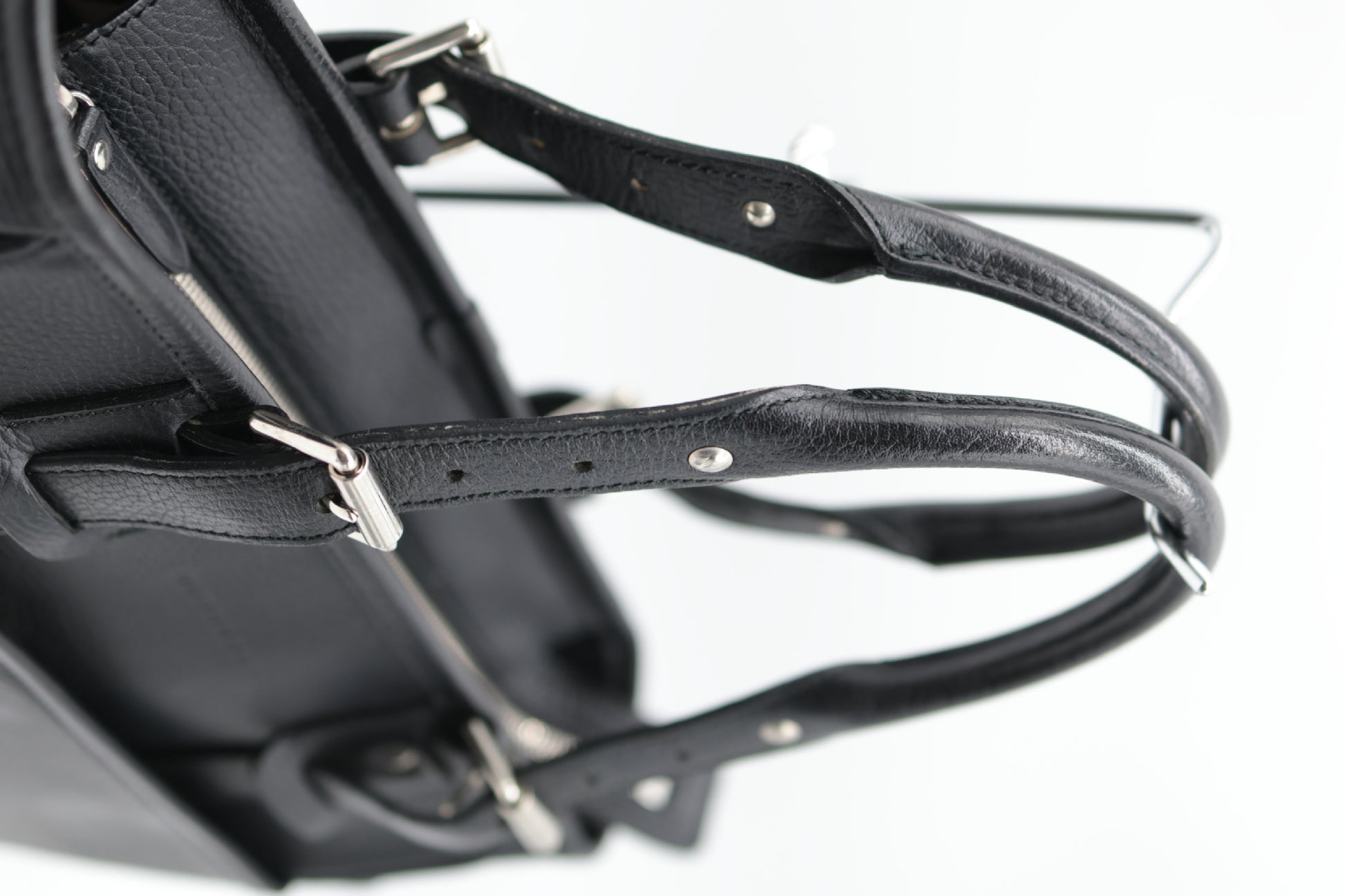 BURBERRY BURBERRY Leather Handbag Black Handbag