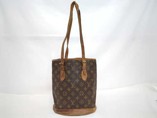 LOUIS VUITTON M42238 Monogram Bucket PM Tote Bag