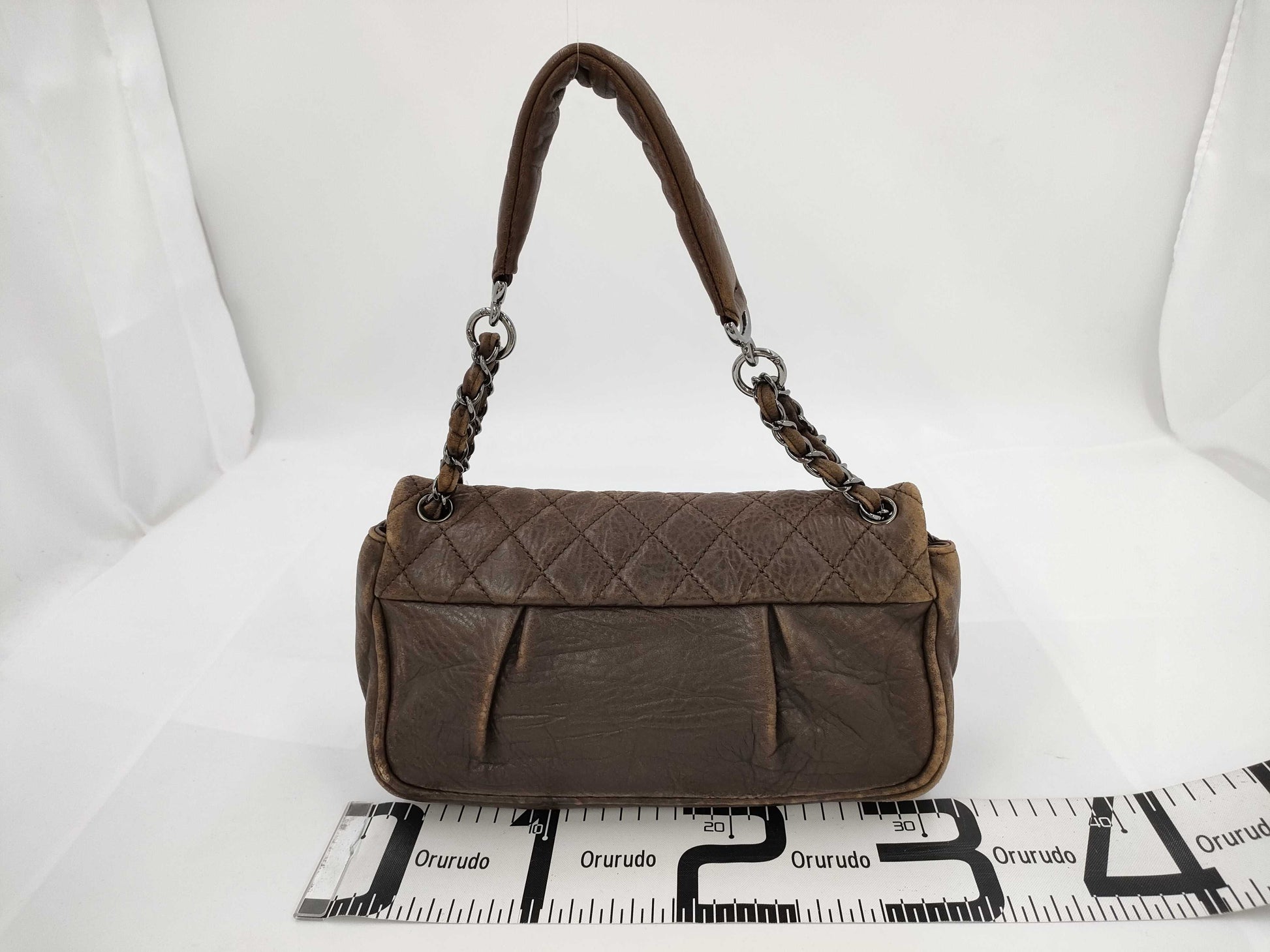 CHANEL Matelasse Chain Semi-Shoulder Leather Shoulder Bag