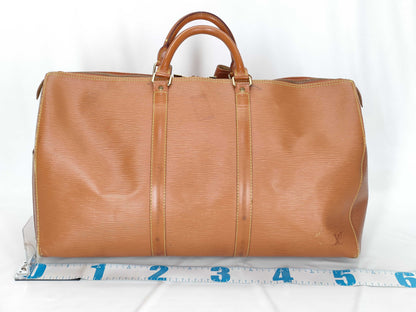 LOUIS VUITTON Epi M42968 Keepol 50 Epi Boston Bag