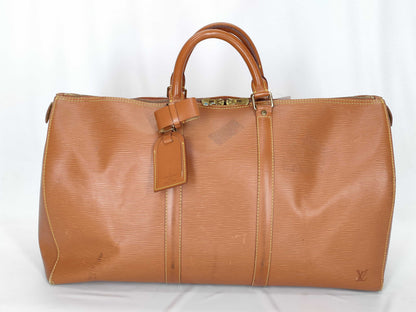 LOUIS VUITTON Epi M42968 Keepol 50 Epi Boston Bag