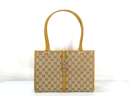 GUCCI Jackie Gucci Tote Bag Jackie Tea GG Campus Tote Bag