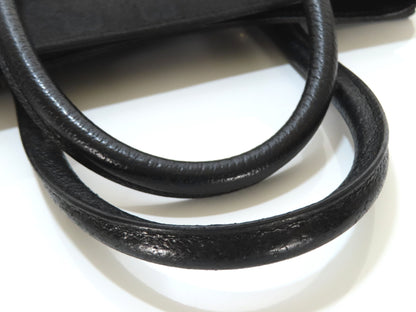 GUCCI GG Canvas Gucci Black Tote Bag Corner Leather GG Canvas Tote Bag