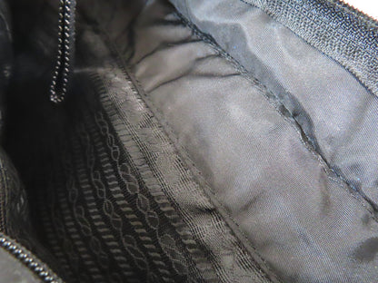 PRADA Nylon Prada Shoulder Black Side Pocket Shoulder Bag