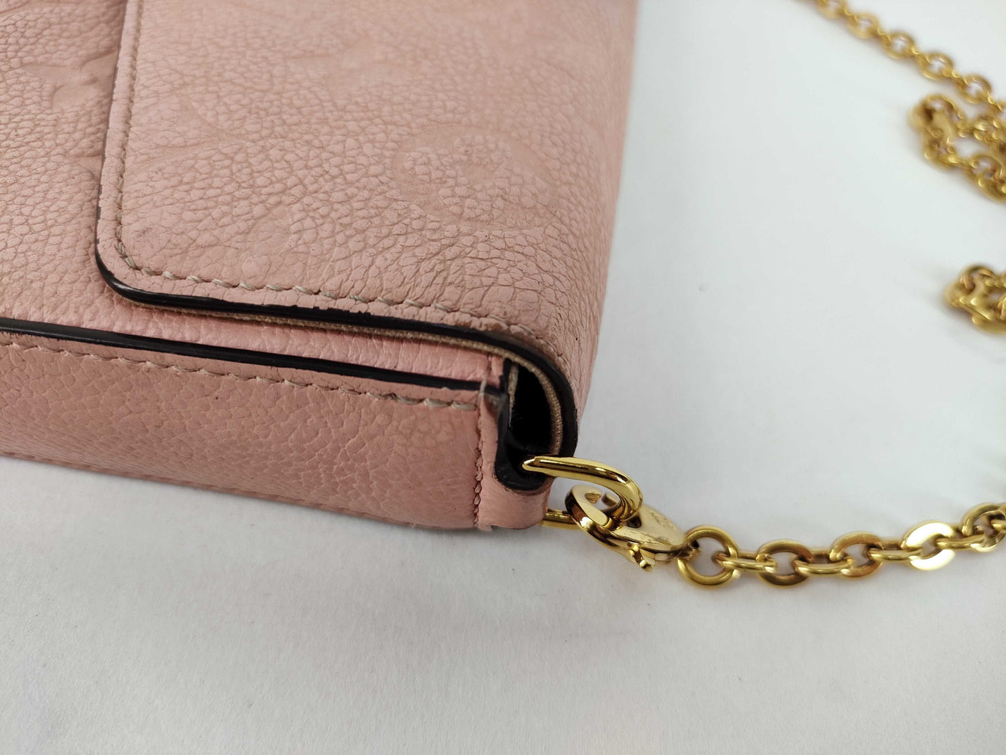 LOUIS VUITTON Monogram Unplant LOUIS VUITTON Monogram Unplanted Pochette Felicity M82608 IC Chip Pocket x2 Chain Shoulder Bag