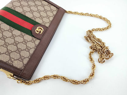 GUCCI GG Supreme GUCCI GG Supreme Ophidia Chain Shoulder Bag Shoulder Bag