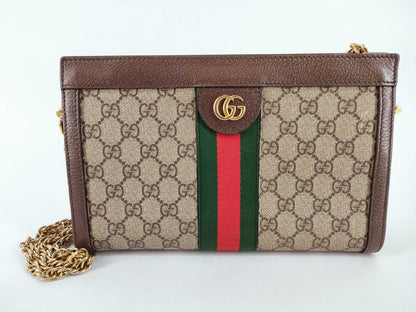 GUCCI GG Supreme GUCCI GG Supreme Ophidia Chain Shoulder Bag Shoulder Bag