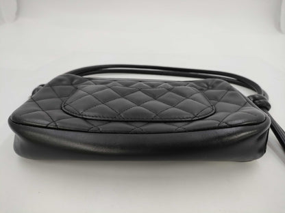 CHANEL Cambon Line Shoulder Bag Black with Seal