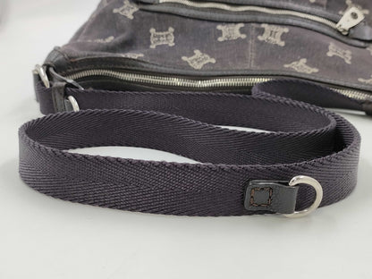 CELINE Paris Macadam Denim Shoulder Bag