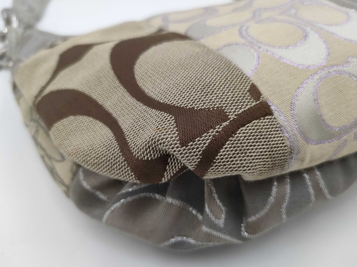 COACH Signature Patchwork 2-Way Sequin Shoulder Bag