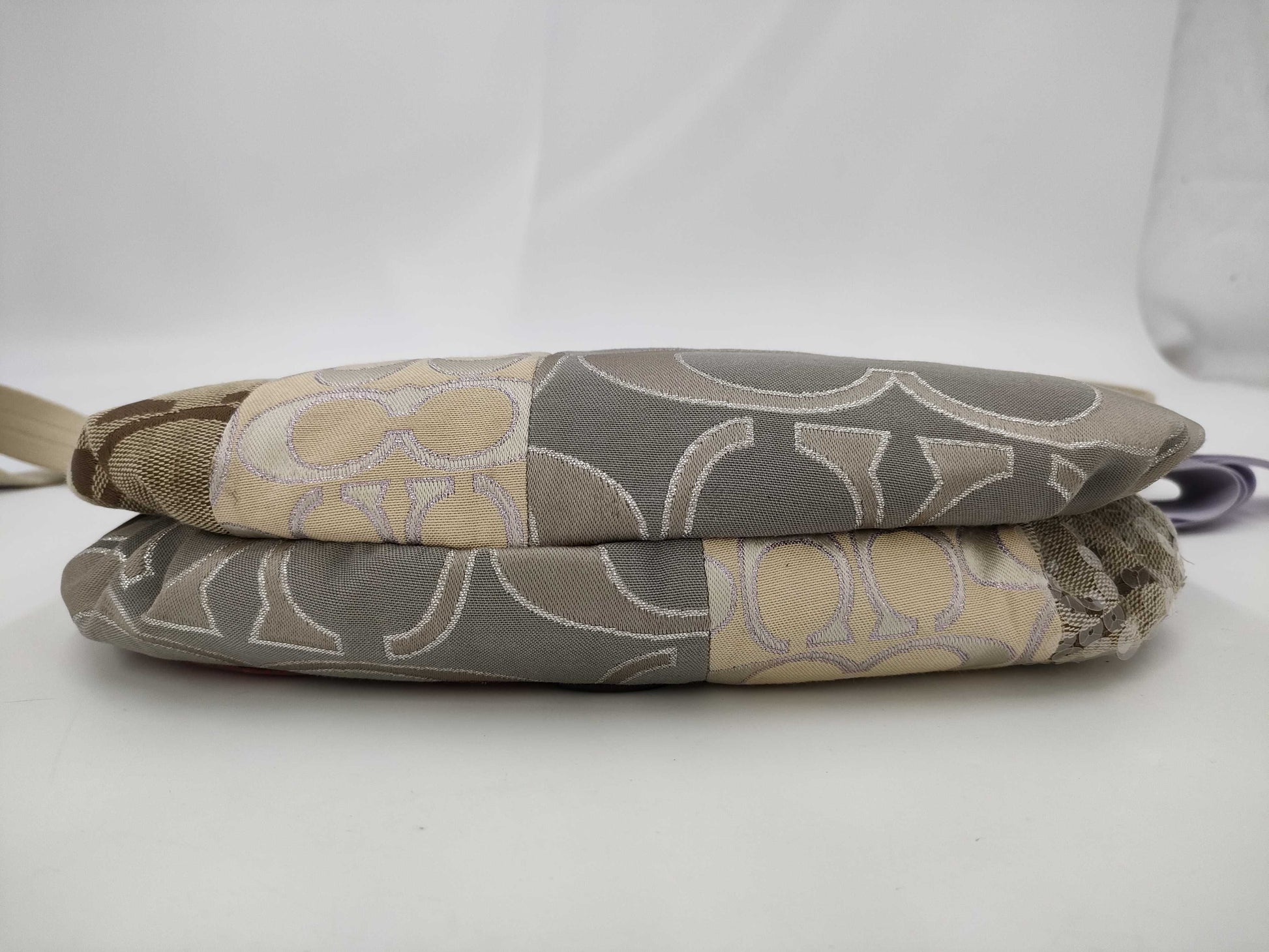 COACH Signature Patchwork 2-Way Sequin Shoulder Bag