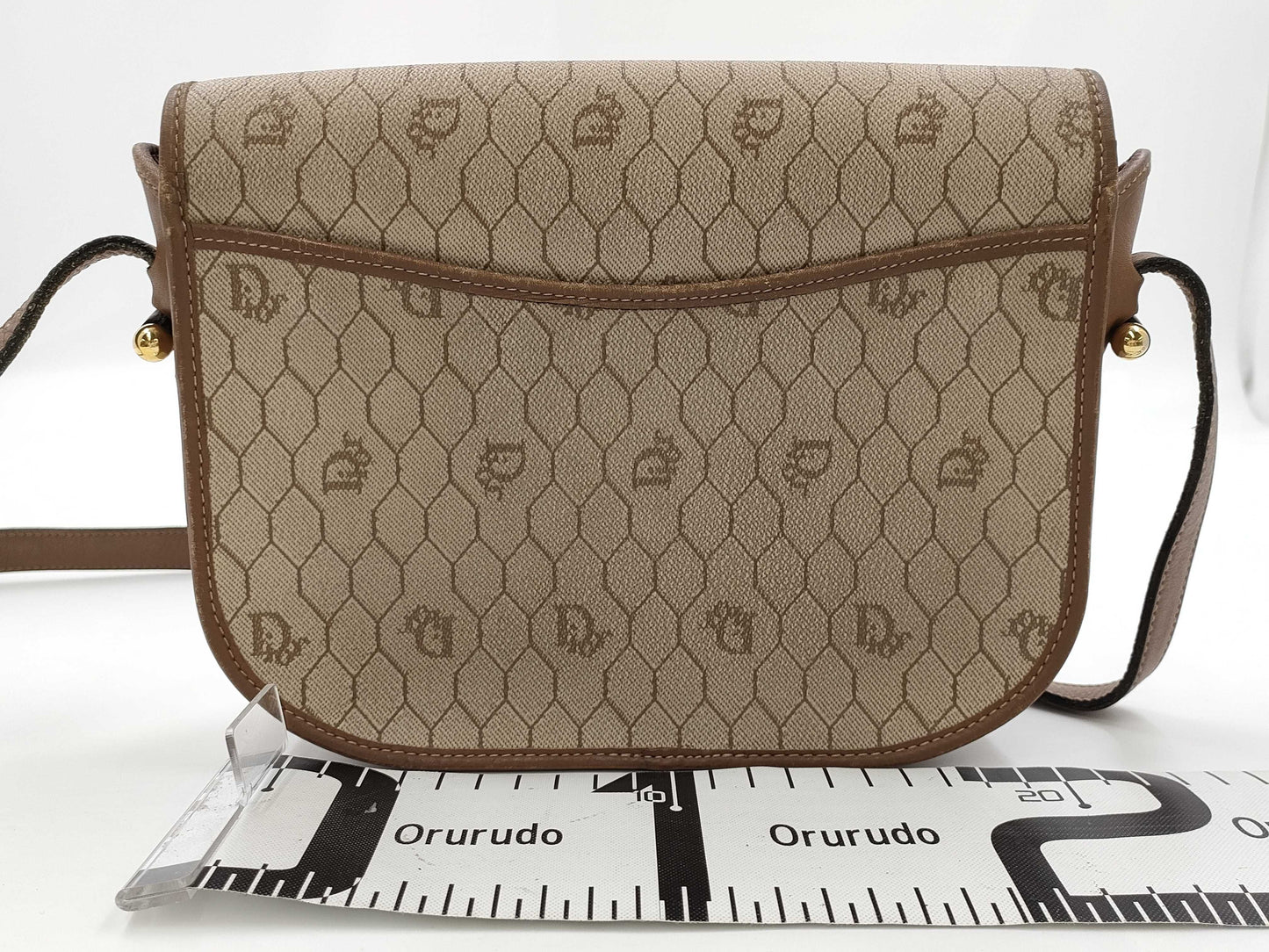 Dior Honeycomb CD Logo PVC Shoulder Bag