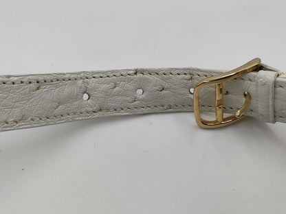 CELINE Ostrich Trio Small Shoulder Bag with Triomphe Hardware