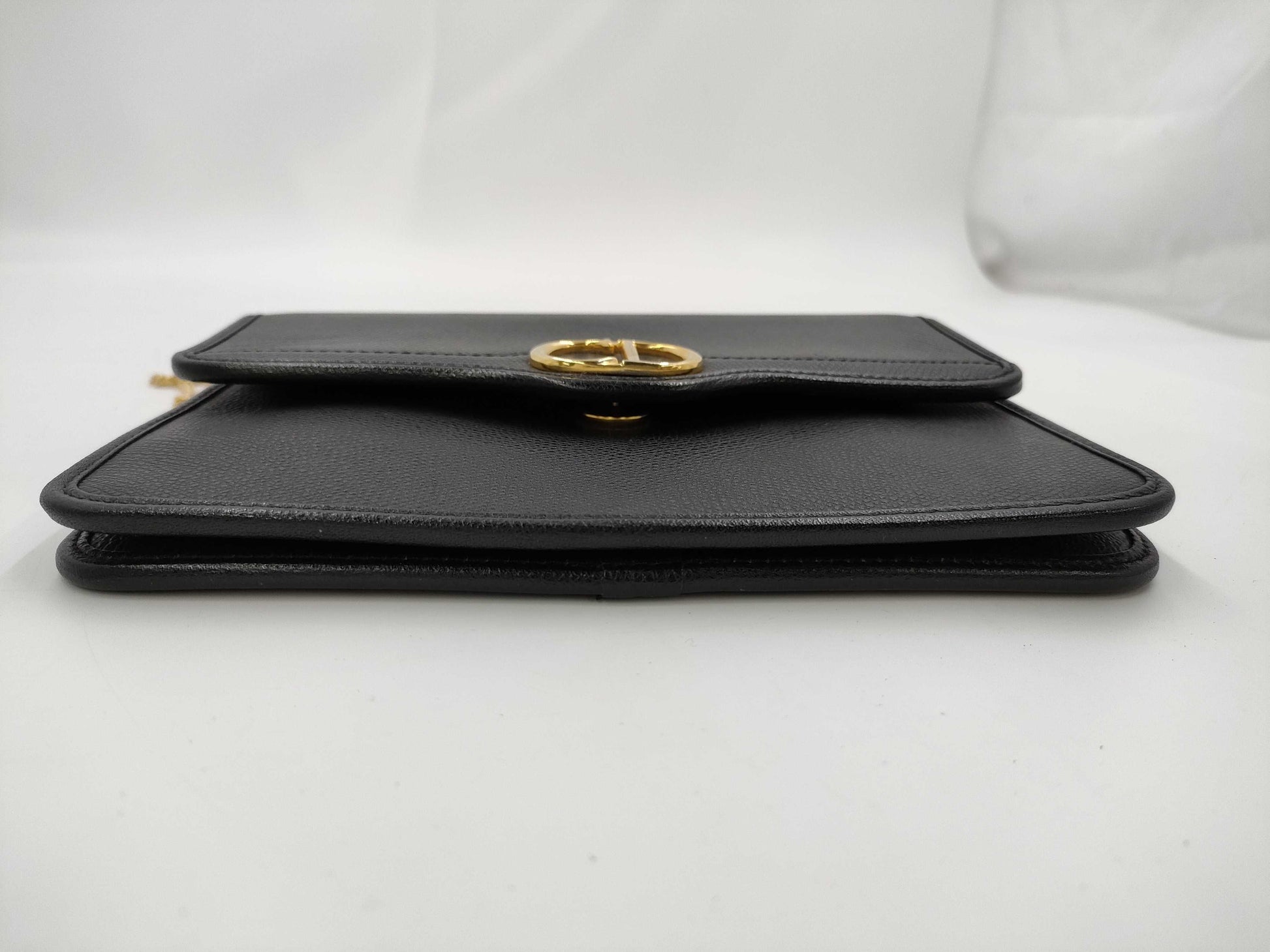 Dior CD logo leather chain shoulder bag