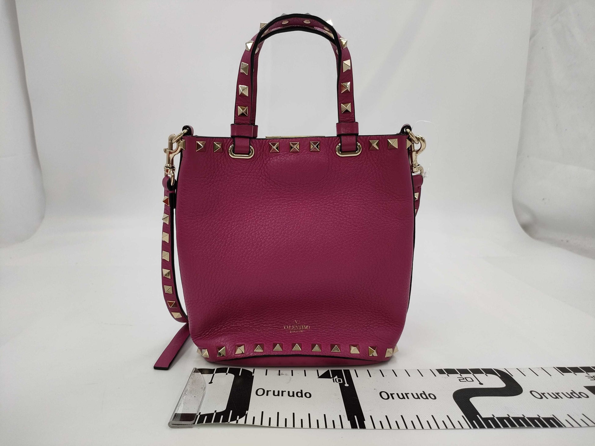 VALENTINO Rockstud Leather 2-Way Handbag/Shoulder Bag