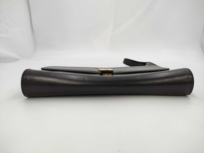 GUCCI Leather Push Lock Shoulder Bag