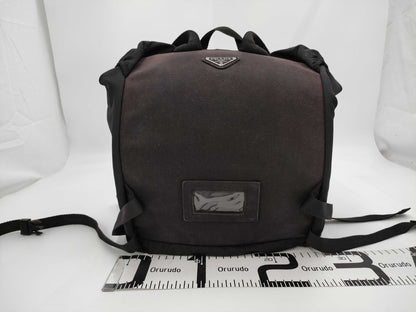 PRADA Triangle Logo Nylon Backpack