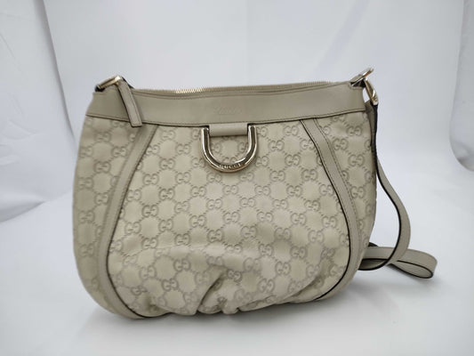 GUCCI 208257 Guccissima Leather Abbey Shoulder Bag