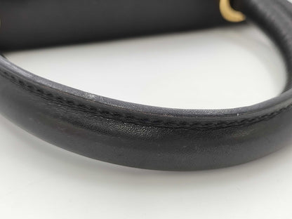 GUCCI Heel Stud Leather Handbag