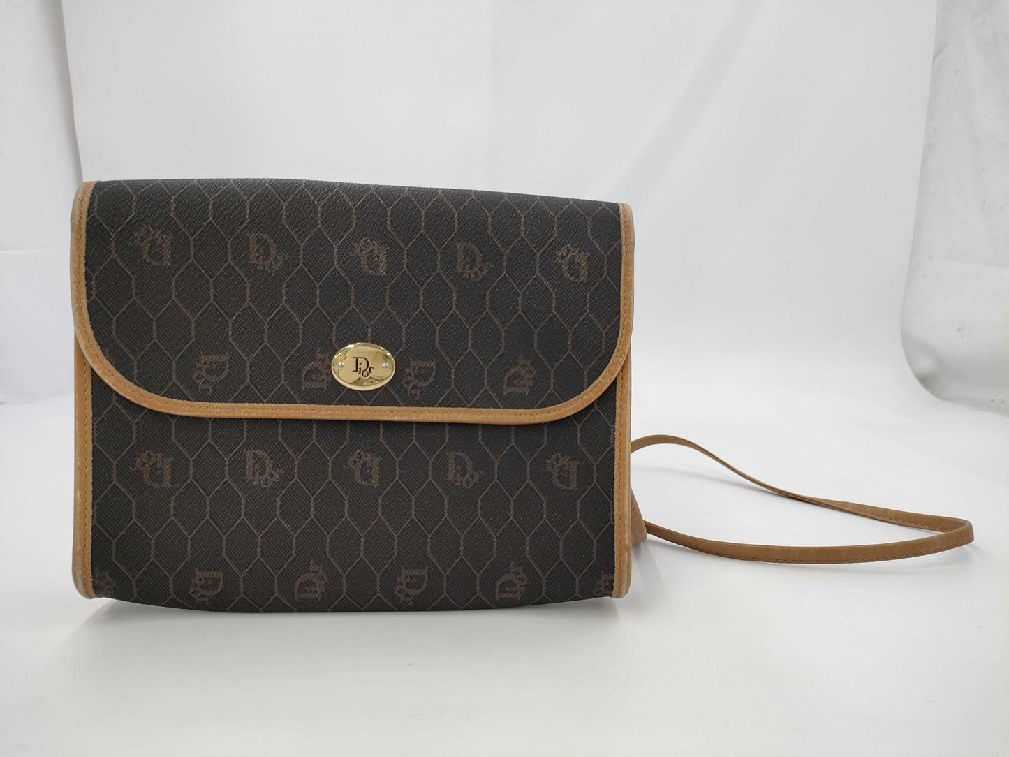 Dior Trotter Logo Hardware PVC Shoulder Bag