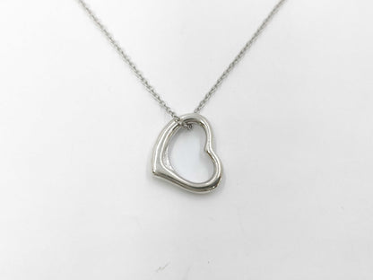 Tiffany & Co. Open Heart Necklace SV925 Pendant Necklace