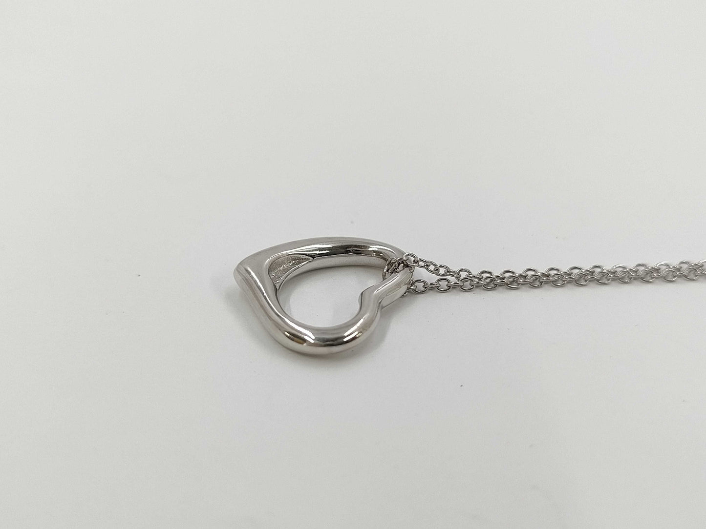 Tiffany & Co. Open Heart Necklace SV925 Pendant Necklace