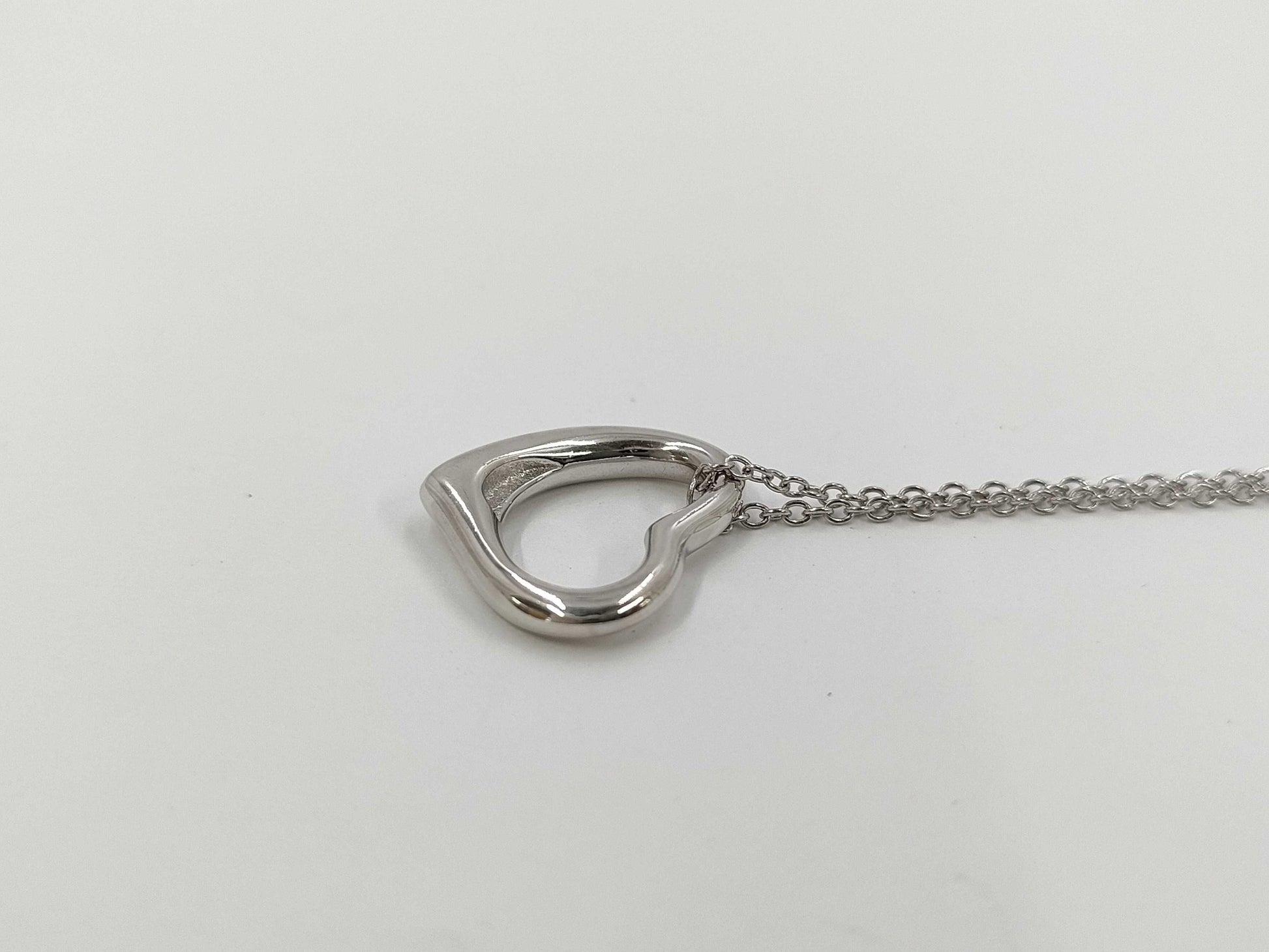 Tiffany & Co. Open Heart Necklace SV925 Pendant Necklace