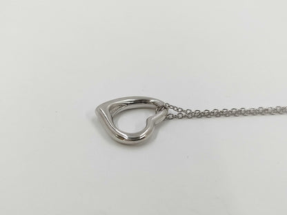 Tiffany & Co. Open Heart Necklace SV925 Pendant Necklace