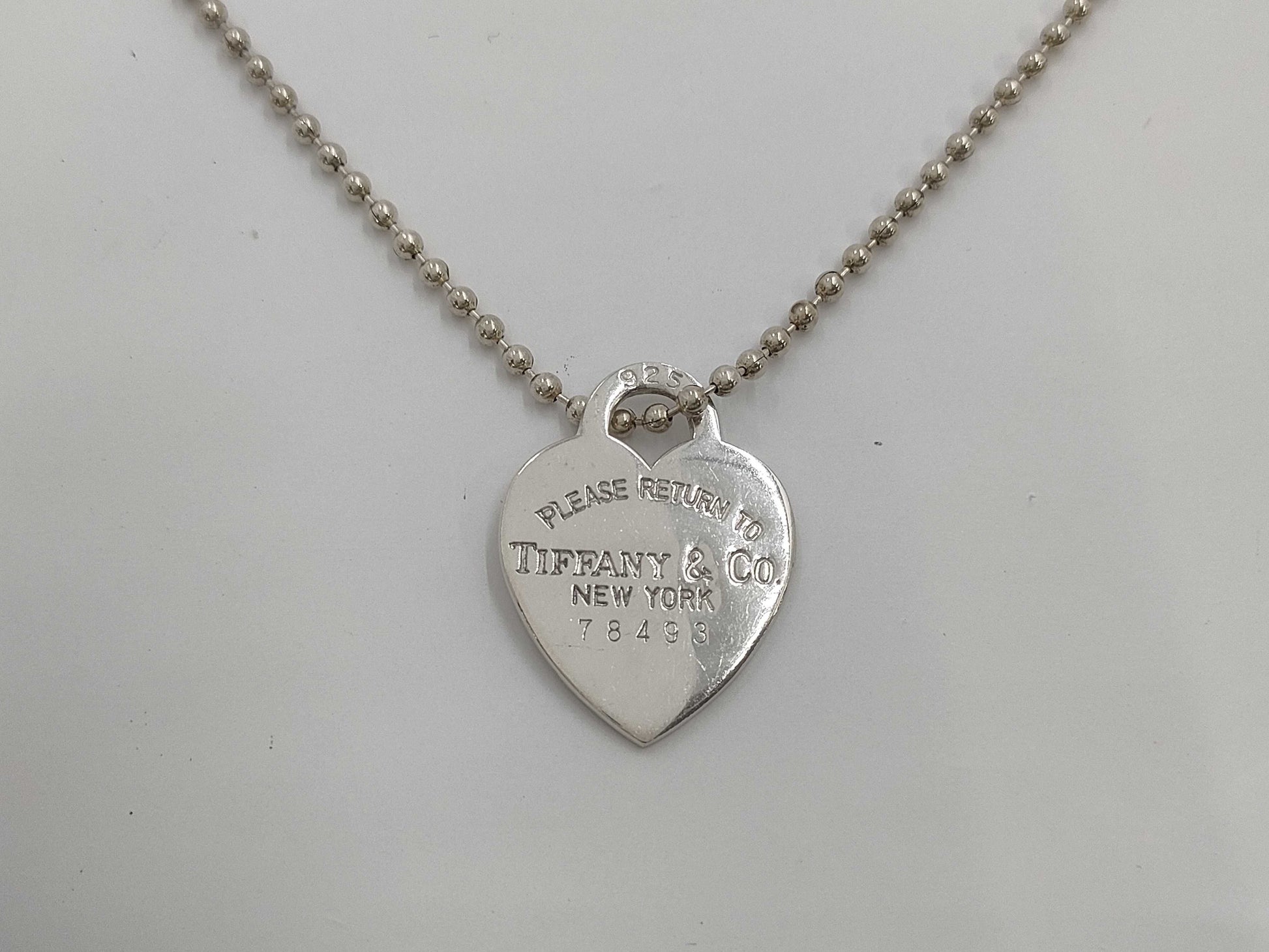 Tiffany & Co. Return to Heart SV925 Pendant Engraved Necklace