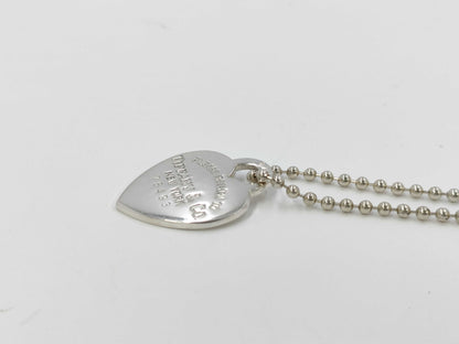 Tiffany & Co. Return to Heart SV925 Pendant Engraved Necklace