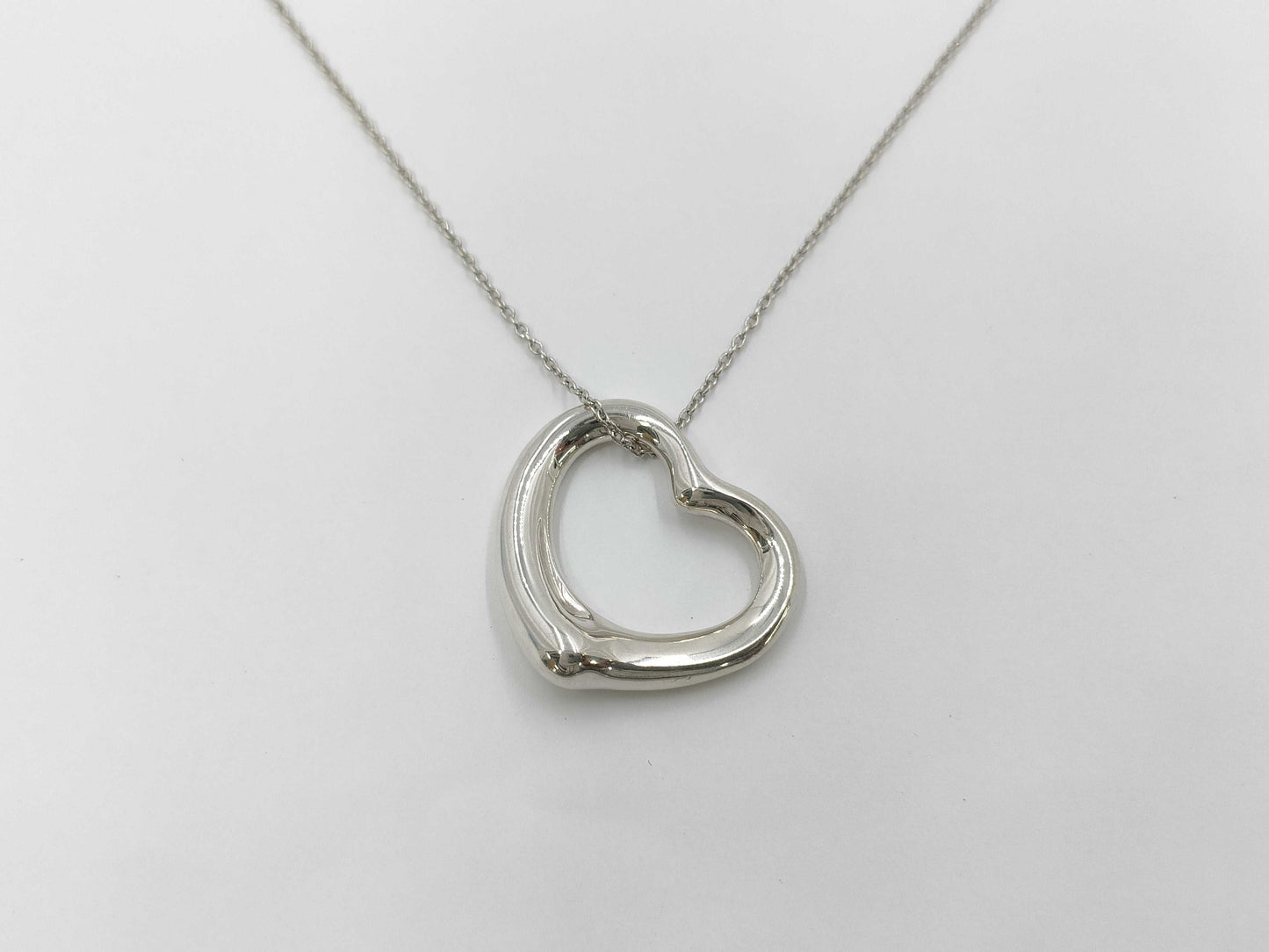 Tiffany & Co. Open Heart SV925 Pendant Necklace