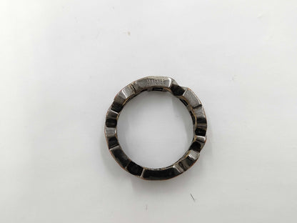 VERSACE Logo Line Silver Ring