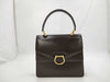 CELINE Gancini double flap leather handbag