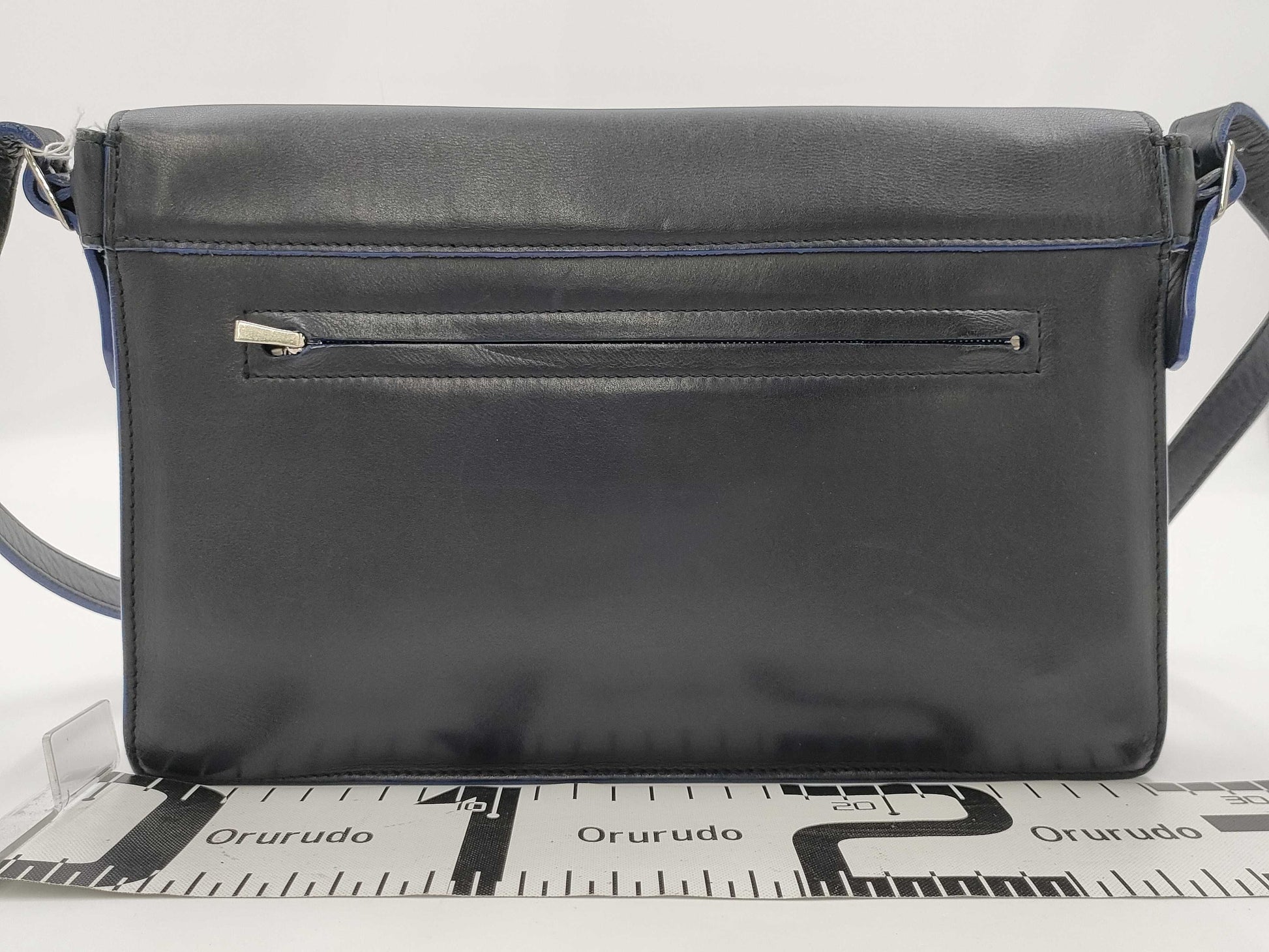 CELINE Diamond Suede and Leather Shoulder Bag