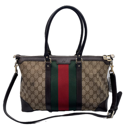GUCCI Gucci Sherry Line Canvas Boston Bag Boston Bag