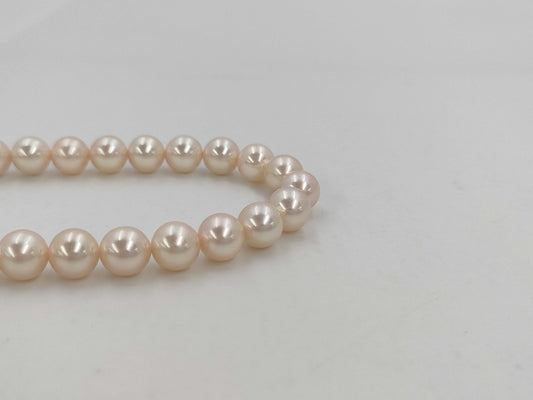 Pearl Diameter Approx. 7.4-7.7mm SV 36.2g Necklace 