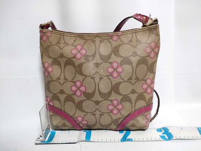 COACH Signature Flower F22021 Shoulder Bag