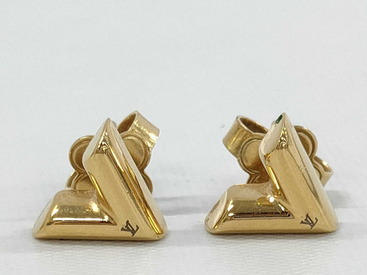LOUIS VUITTON Essential V Earrings M68153 Serial LE0251 Earrings