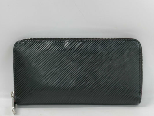 LOUIS VUITTON Epi Zippy Wallet, Bicolor Black/Hot Pink, M64838, Serial Number GI0210
