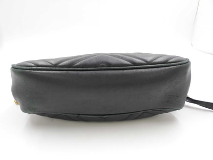 GUCCI GG Mamont Cuff Black Shoulder Bag