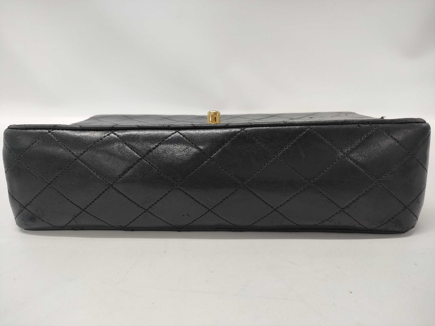 CHANEL Lambskin Matelasse Double Flap Double Chain Shoulder Bag, No. 1 Serial Seal, Shoulder Bag