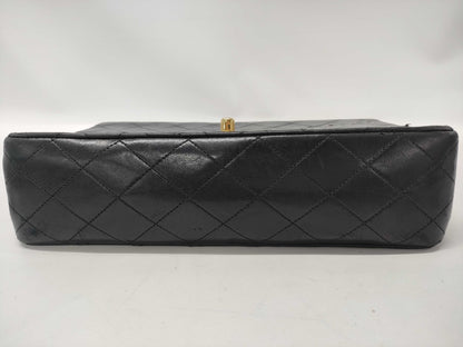 CHANEL Lambskin Matelasse Double Flap Double Chain Shoulder Bag, No. 1 Serial Seal, Shoulder Bag