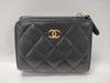 CHANEL Caviar Skin Compact Wallet 21st Series Serial Seal & Boutique Seal Wallet