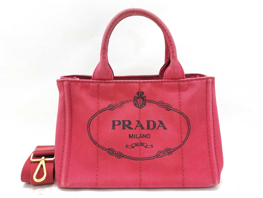 PRADA Kanapa Mini Purse ST Red Handbag