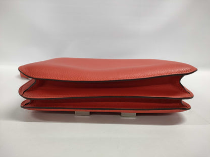 HERMES Constance 3 24 Optical Shoulder Bag, C Stamp , Leather/Evercolor Capucines Shoulder Bag