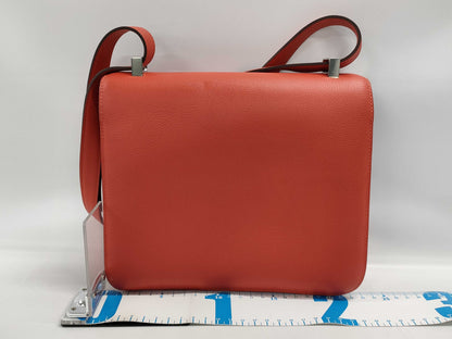 HERMES Constance 3 24 Optical Shoulder Bag, C Stamp , Leather/Evercolor Capucines Shoulder Bag